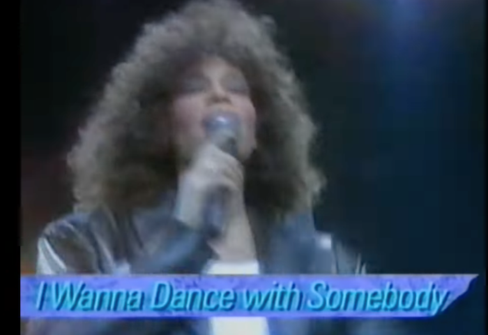 Whitney Houston’s 1988 performance of “I Want to Dance with Somebody.”